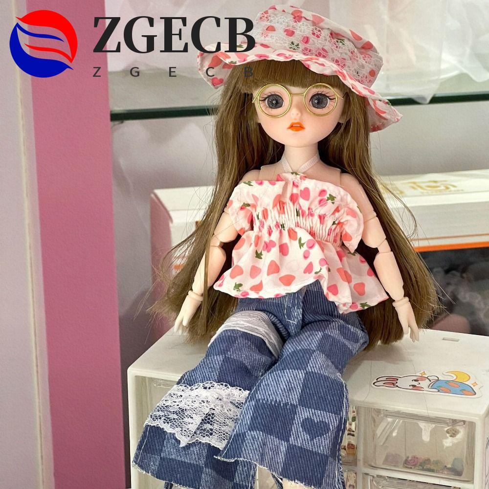 ZGECB Big Eyes Princess BJD Doll, Movable Trang điểm Hàn Quốc Look 30cm Bjd Doll, Tóc dày thú vị Quầ