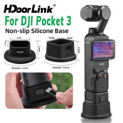 Đế HdoorLink Cho DJI Pocket 3 Camera Silicon Mềm Để Bàn Gắn Adapter Đế