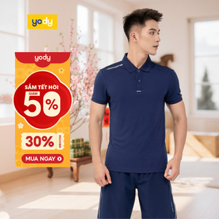  🎄 SALE 60% 🎄  Áo polo thể thao nam YODY vải Airycool Polo Nam Yody Sport In Nẹp SAM7143 MAPO25S157 