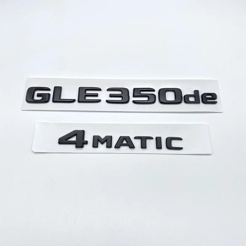 3D ABS Chrome Bóng Đen Chữ Cái GLE350e GLE350de GLE500e 4Matic Biểu Tượng Cho Xe Mercedes Benz W166 