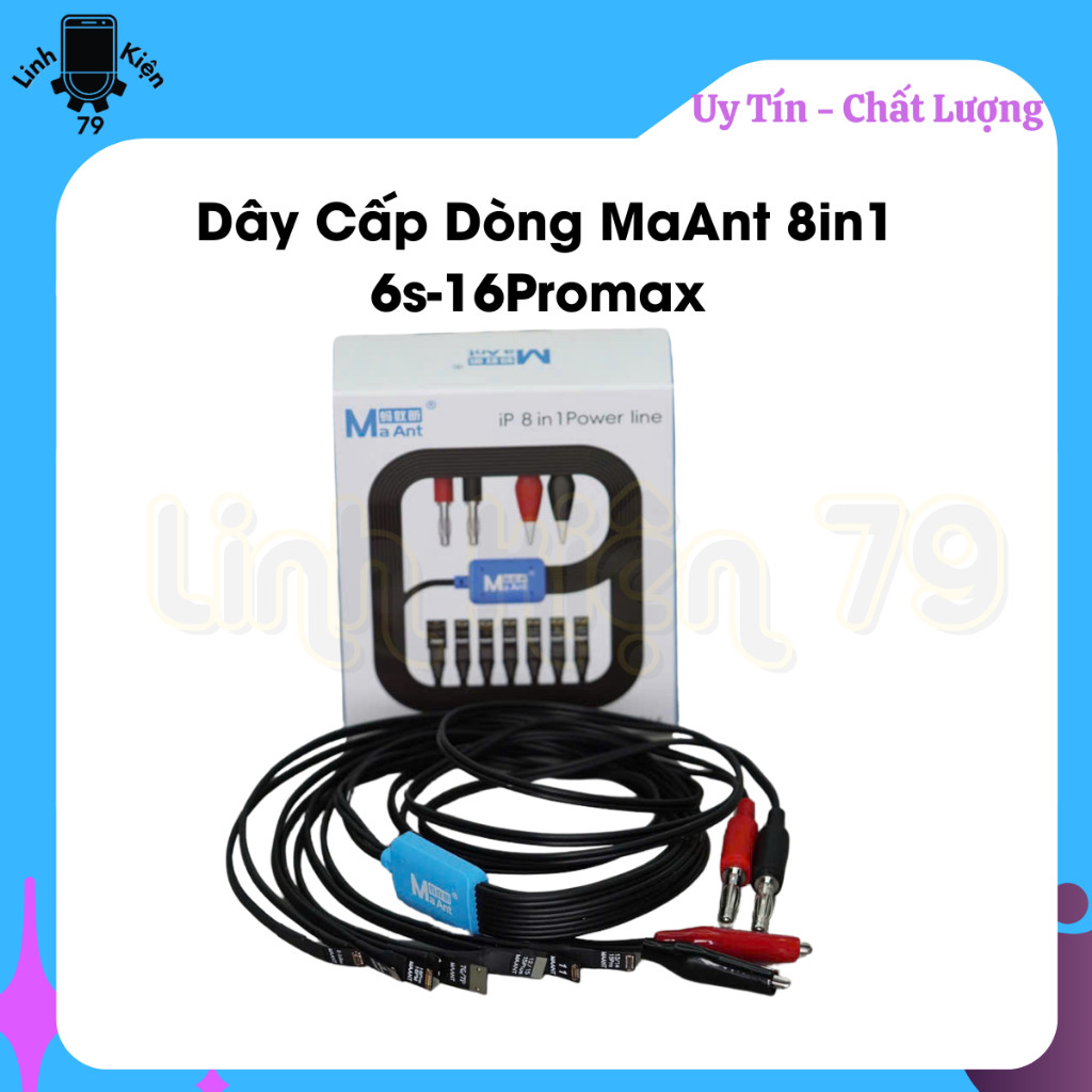 Dây Cấp Nguồn MaAnt 8in1 Dùng Để Cấp Nguồn Cho Máy Từ 6G Đến 16Promax ,Dây Cấp Nguồn MaAnt