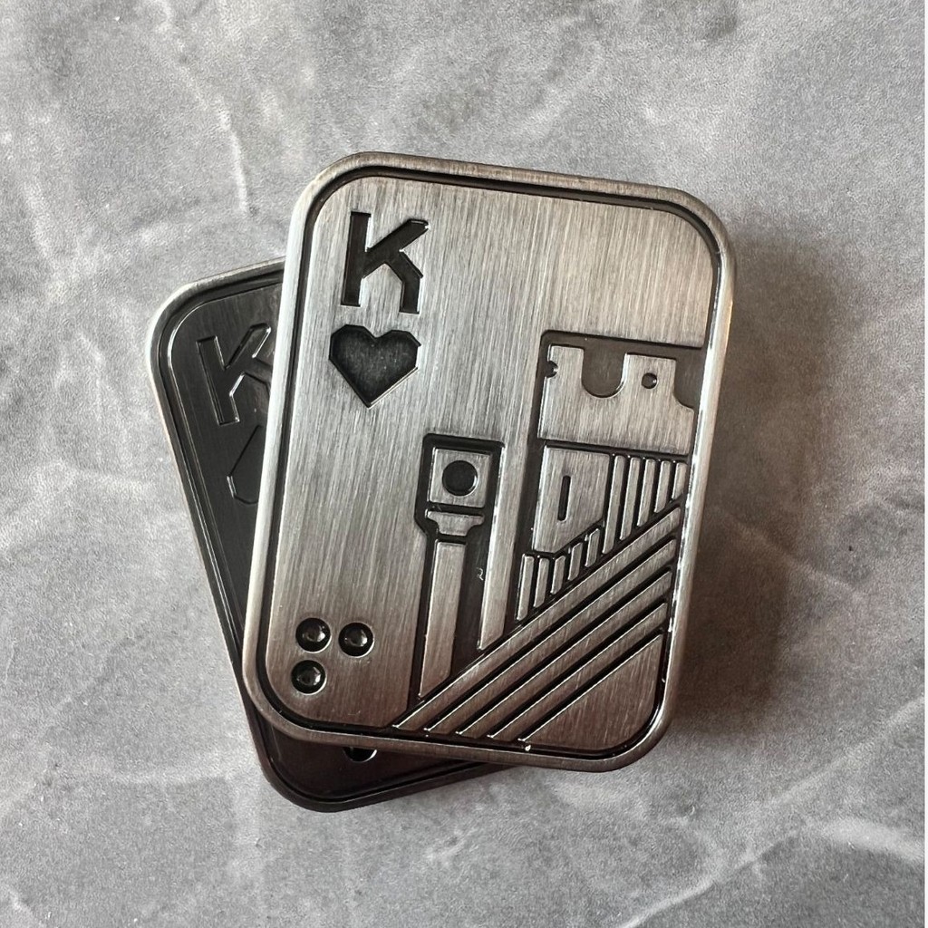 Đồ chơi giải nén Kim loại Fidget Spinner edc Đẩy Thương hiệu Đồ chơi giải nén từ tính EDC Pop Coin B