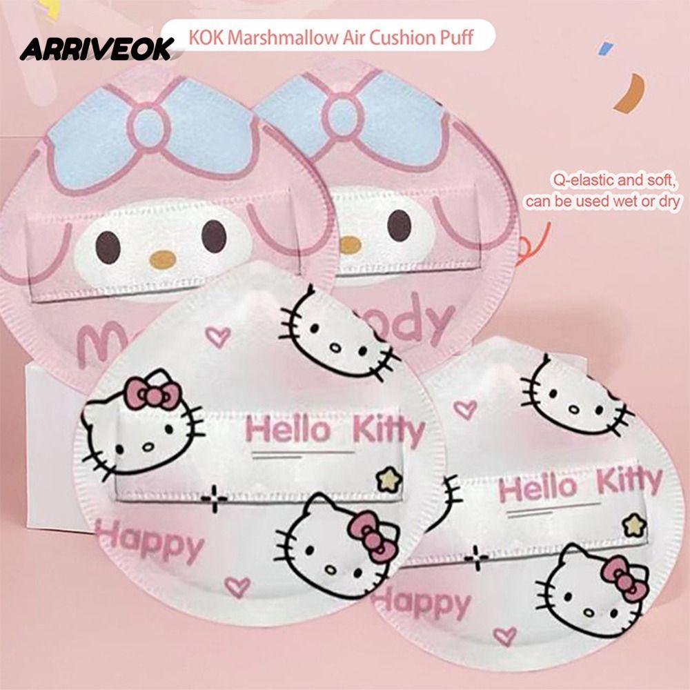 ARRIVEOK My Melody Powder Puff, Cotton Candy Cosmetic Tool Sanrio Powder Puff, Hello Kitty Cartoon K