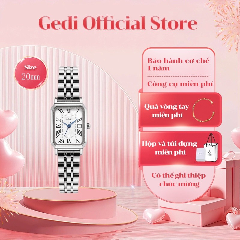 Đồng hồ GEDI 82012 dây thép thời trang dành cho nữ