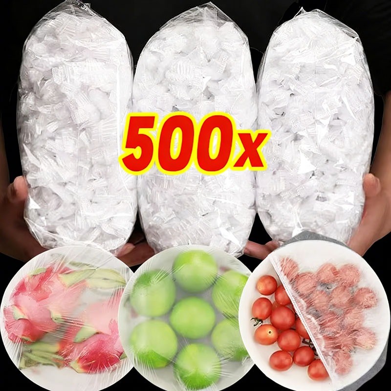 100 / 300 / 500 Chiếc Vỏ Thực Phẩm Dùng Một Lần / Vỏ Nơ Bọc Saran Nhà Bếp / Túi Nhựa Giữ Tươi Cấp Th