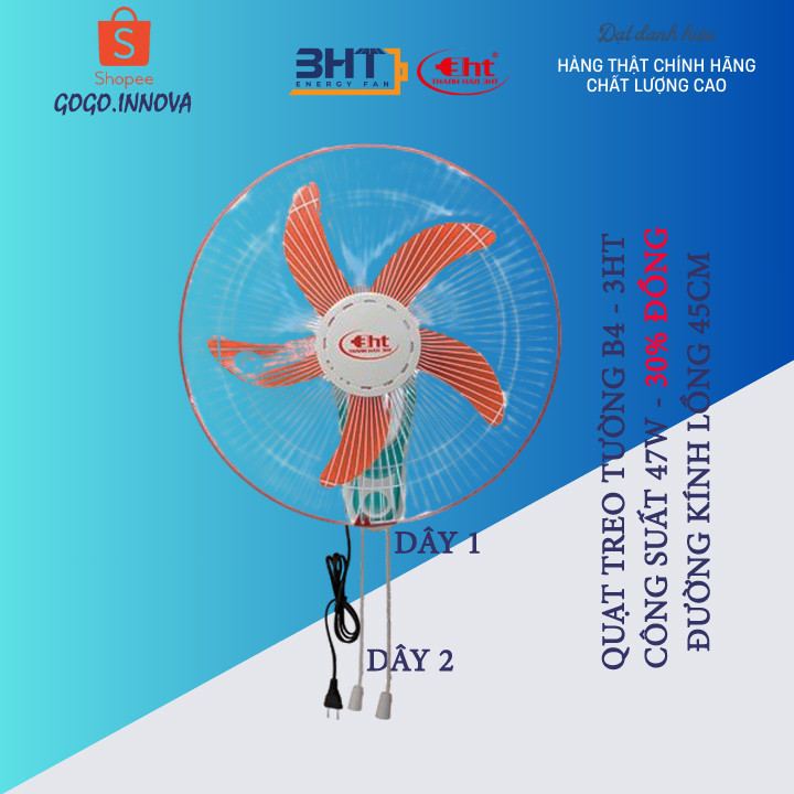 QUẠT TREO TƯỜNG B4-47W 3HT