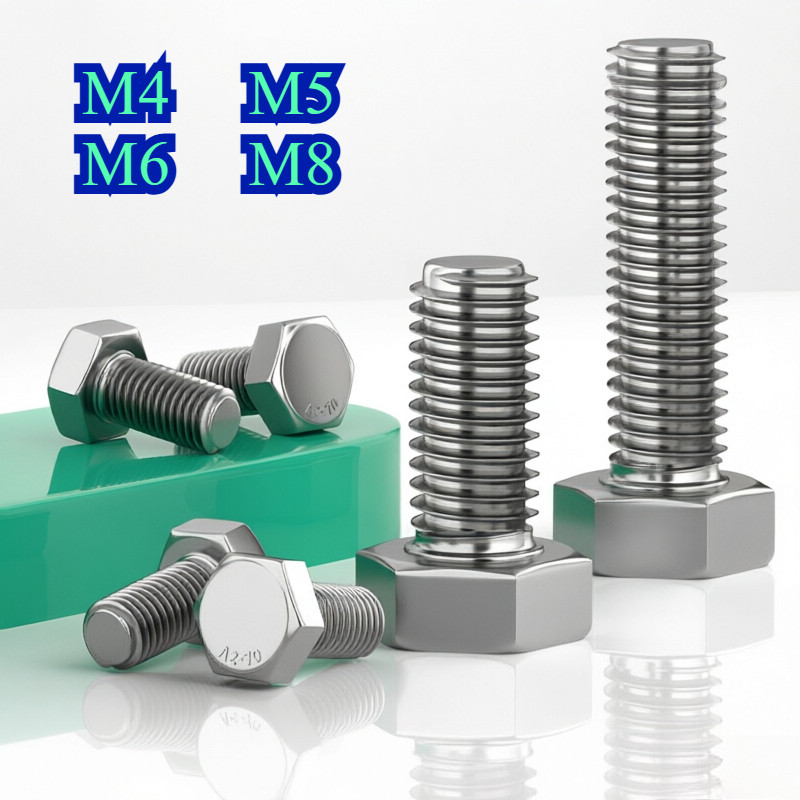 Bu lông lục giác ngoài inox 304 ren trái ren ngược M4 M5 M6 M8 chống tuột 【CL-1】
