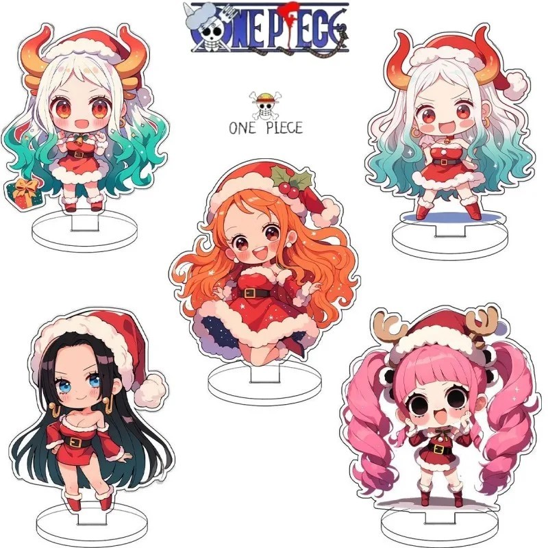 Standee Anime One Piece Chibi Nami Robin Hancock Yamato Perona Giáng Sinh Noel Mô Hình Mica Trang Tr