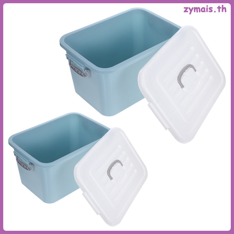 2 Chiếc Đồ Chơi Hộp Đựng Đồ Chơi Cho Phòng Khách 38.00X26.00X20.50CM Sky- PP zymais
