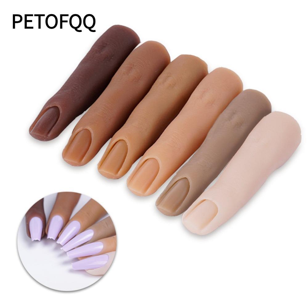 PETOFQQ 1 Cái Ngón Tay Giả 8cm 6 Màu Gel Mẫu Thực Hành Ngón Tay Giả