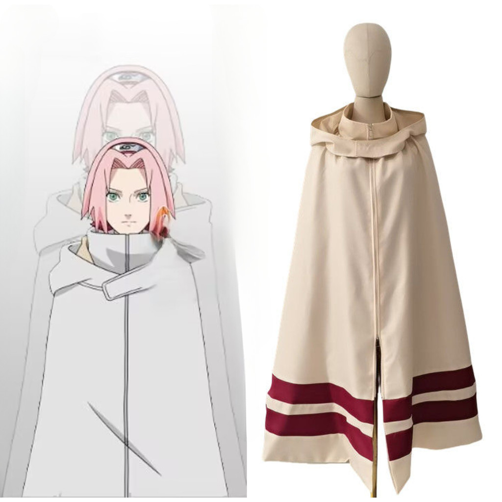 Poncho Áo Choàng Cosplay Naruto - Nhân Vật Naruto, Sakura, Sasuke, Sai