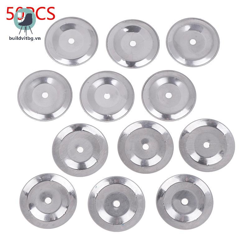 Buildvitbg 50 Chiếc Chuông Tambourine Chuông Jingle Bell Sắt Cho Chuông Tay Nhà Thờ Trống Snare Tamb