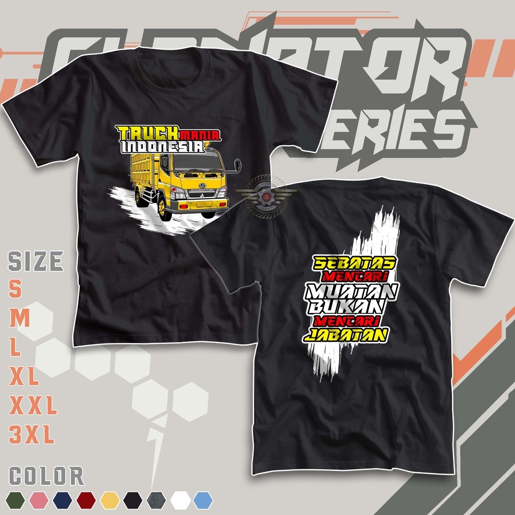 Áo thun xe tải Mania Indonesia tìm tải trọng, không phải vị trí | Quần áo xe tải dòng Rebecca | Tay 