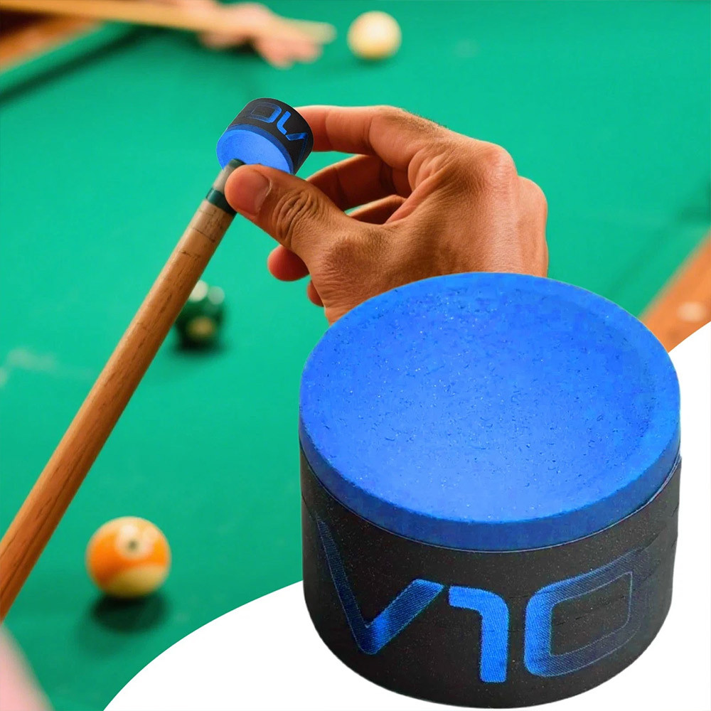 V10 Taom Billiard Chalk, Soft Professional Snooker Pool Chalk, Blue Round Blue Billiard Pool Chalk B