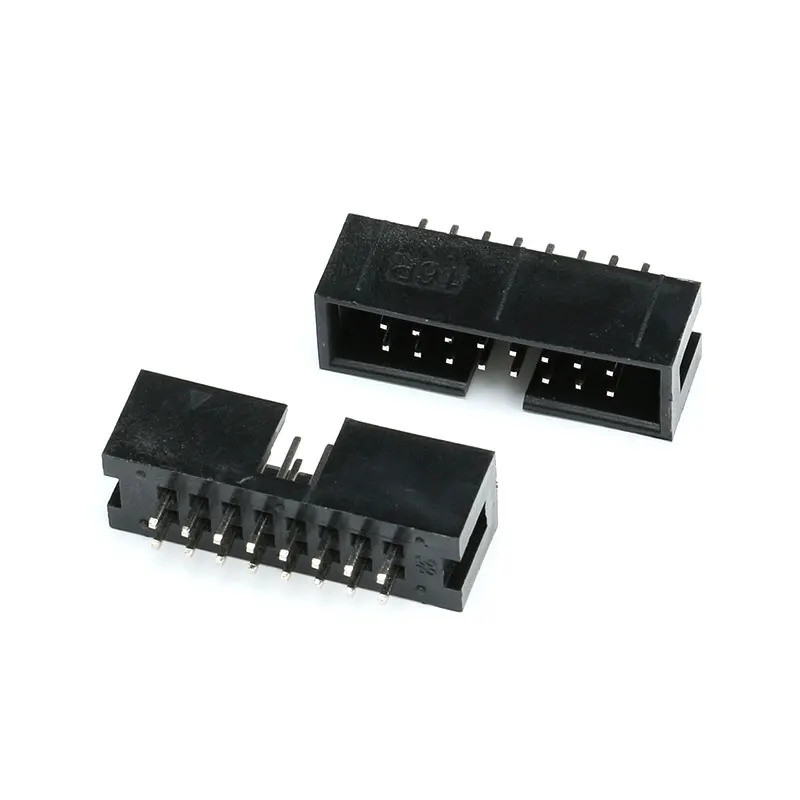 100 Chiếc 2.54mm 2x8 Pin 16 Pin Thẳng Nam Che Phủ PCB Hộp Đầu IDC Ổ Cắm