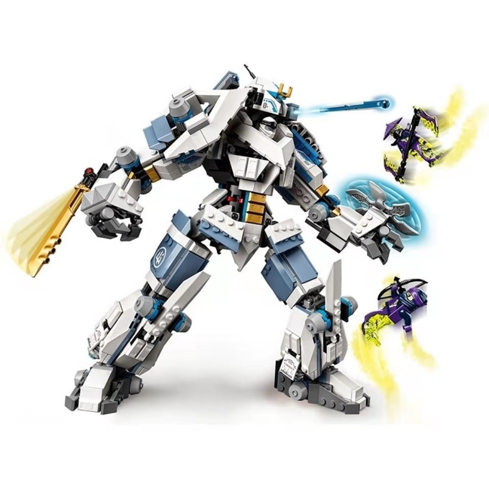 ( Giao ngẫu nhiên ) Mô hình đồ chơi Ninjago City Zane's Titan Mech Battle 19003