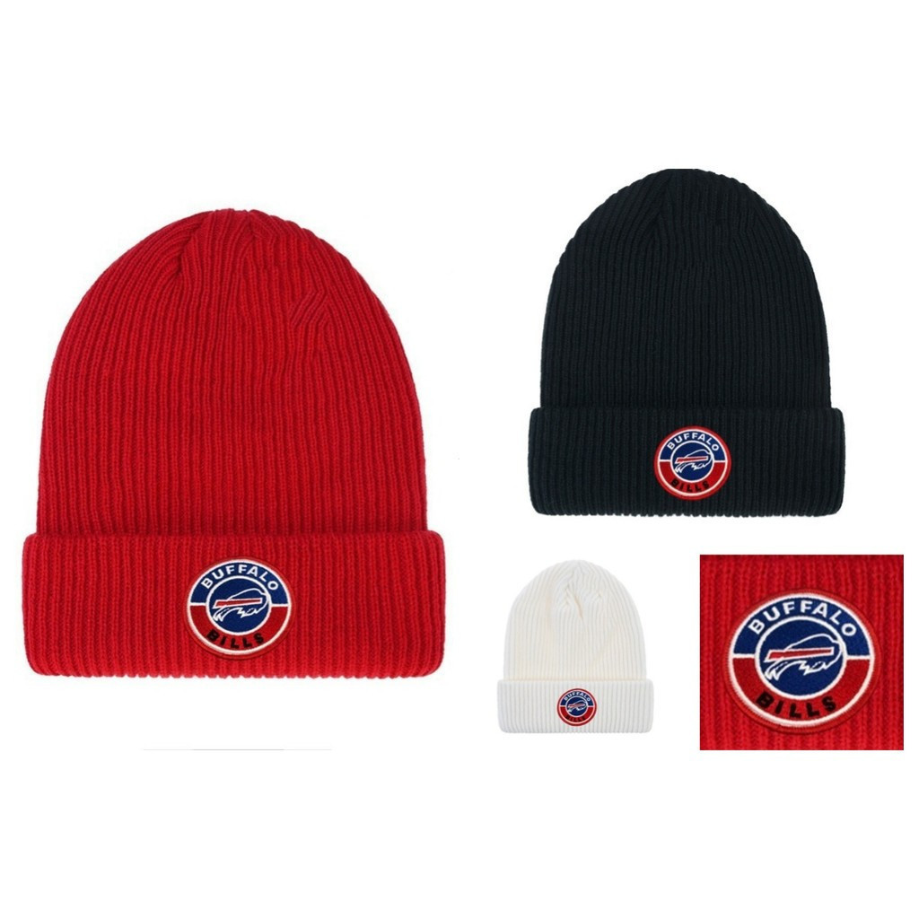 Mũ len dệt kim NFL Buffalo Bills Team - Chữ thêu nổi bật - Perfect for Winter Season