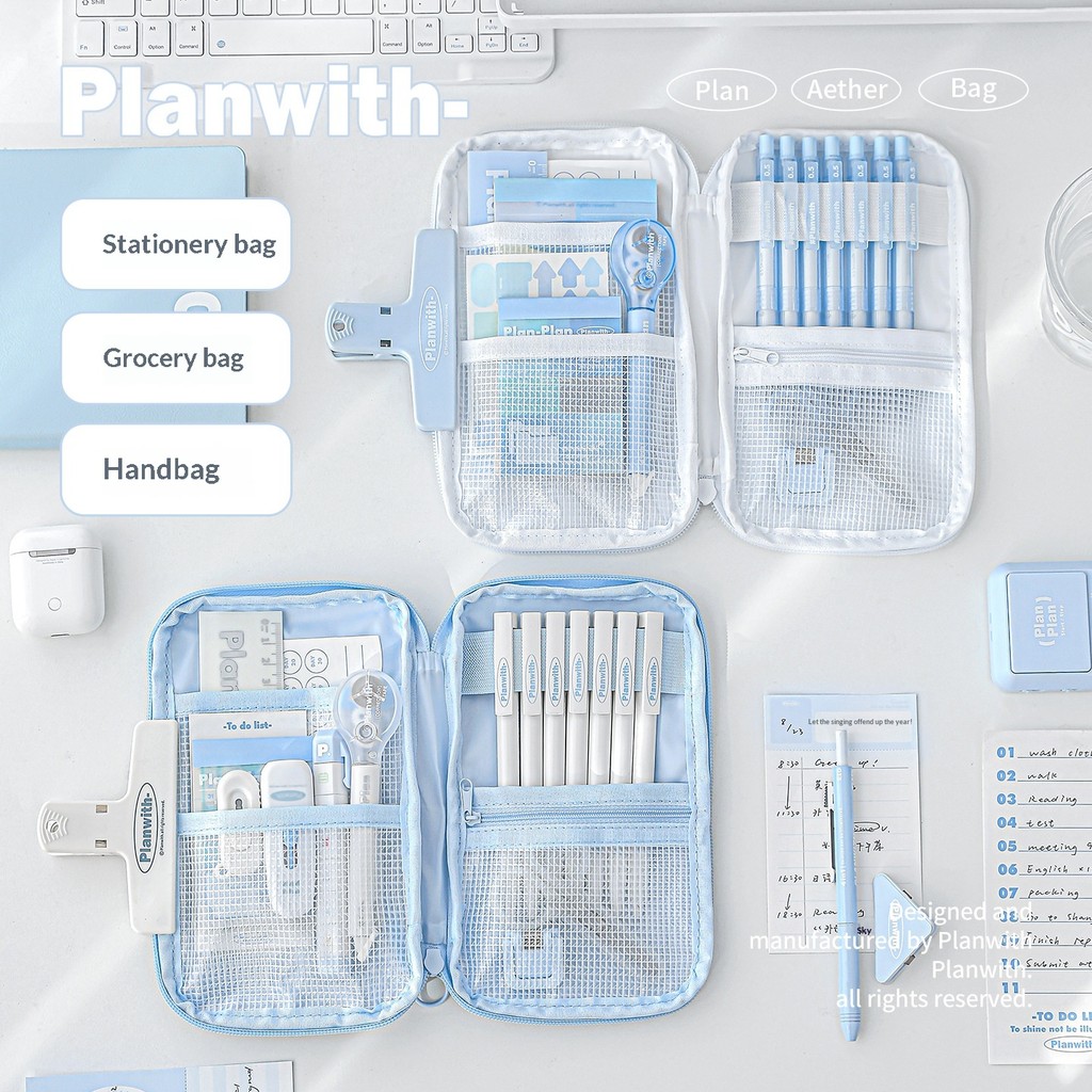 Hộp đựng bút chì phẳng Planwith ClearView