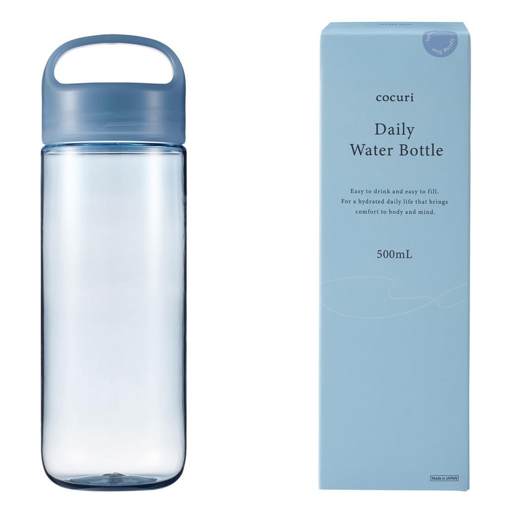 Marna Daily Water Bottle 500ml (Made in Japan / Packing-free) with a glass-like smooth texture (Ligh