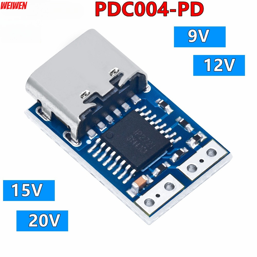 PDC004-PD mô-đun mồi nhử PD PD23.0 sang DC DC PDC004- cáp mở rộng kích hoạt QC4 sạc 9V 12V 15V 20V