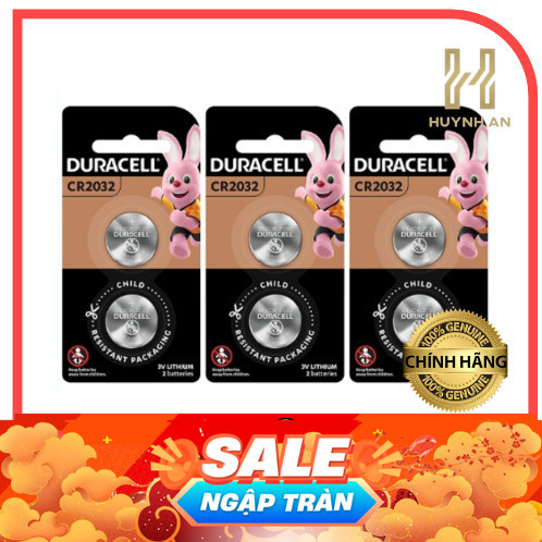 Vỉ 2 viên pin CR2032 Hãng Duracell (Hàng chính hãng)