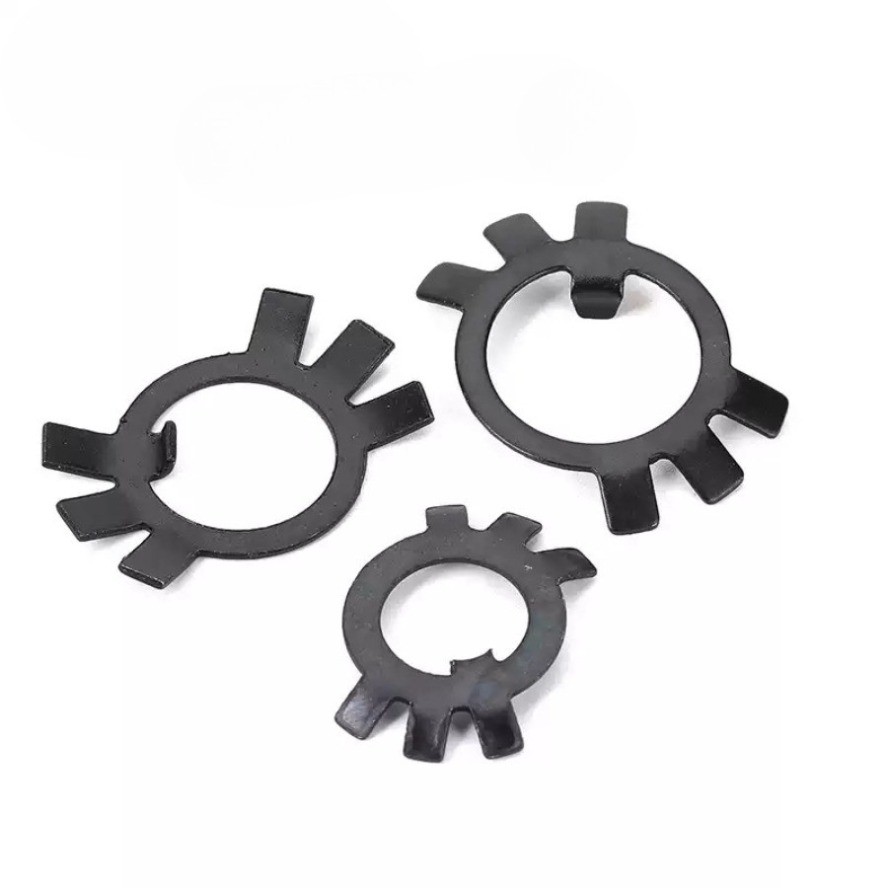 [JLY] Black Iron Black Six-Claw King Eight Locking Pad Miếng đệm chống xử lý Miếng đệm chống chuyển 