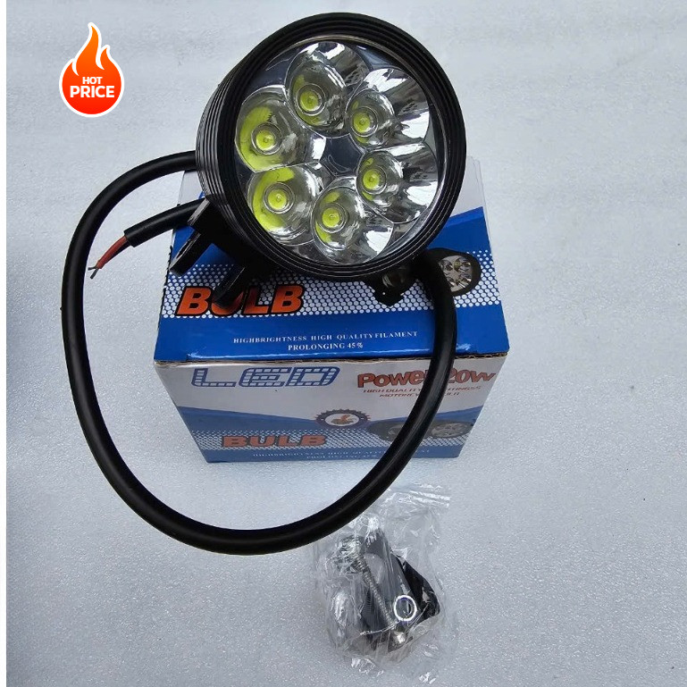 [Giá tốt] Đèn Trợ Sáng L4 L6  LED Gắn Xe Máy Full Phụ Kiện NT Shop