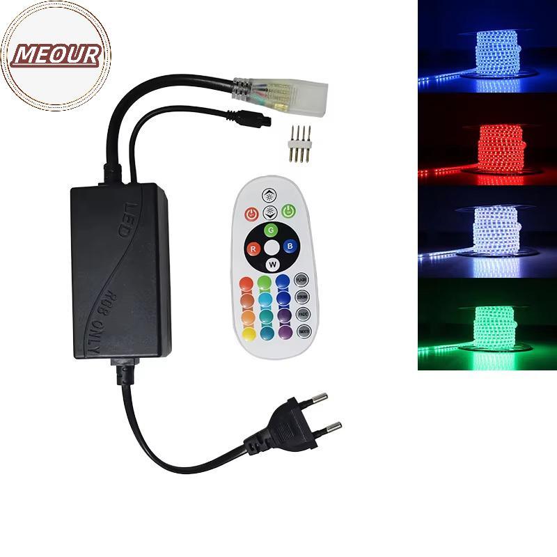 Meour 1Pc 220V Châu Âu COB LED Strip Dimmer Bộ Điều Khiển Bằng Tay Sử Dụng Cho 220V Với 50 / 100M Co