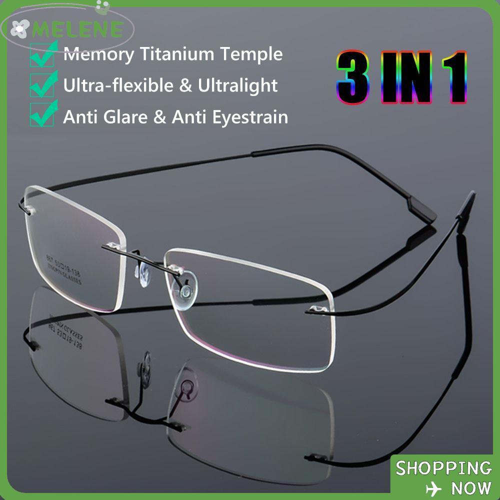 Kính Mắt Nhớ Hình Titan Linh Hoạt Cho Người Viễn Thị (+1.0 đến +4.0)