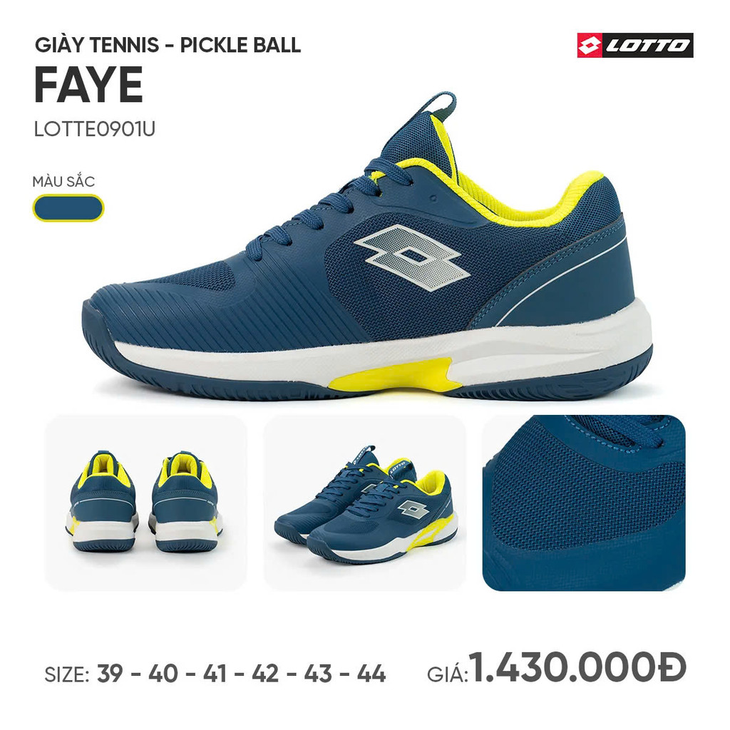 Giày Pickleball / Tennis Lotto - Giày Lotto Faye Lotte 250901U Di Chuyển Linh Hoạt