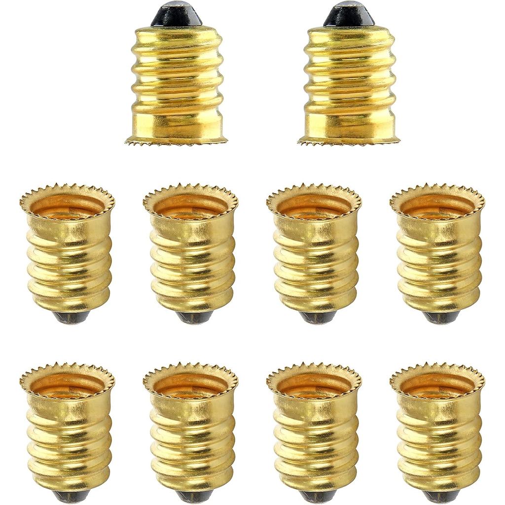 Bộ chuyển đổi ổ cắm E14 sang E12 10 chiếc, Bộ chuyển đổi E14 sang E12, Bộ chuyển đổi giảm tốc ổ cắm 
