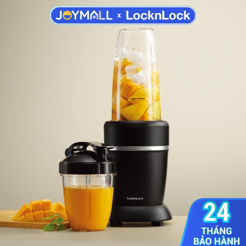 Máy Xáy Sinh Tố LocknLock EJM452BLK 2 Bình Đựng 950ml Và 500ml, Hàng Chính Hãng, Xay Được Đá-JoyMall