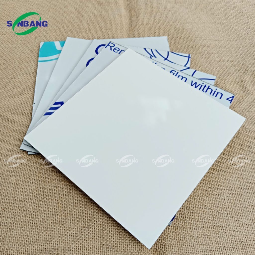 Combo 2 Tấm Alu Nhôm Dày 3mm Màu Trắng Sữa - Nhôm Nhựa Aluminium Làm Mái Che, Trang Trí, Nội Thất
