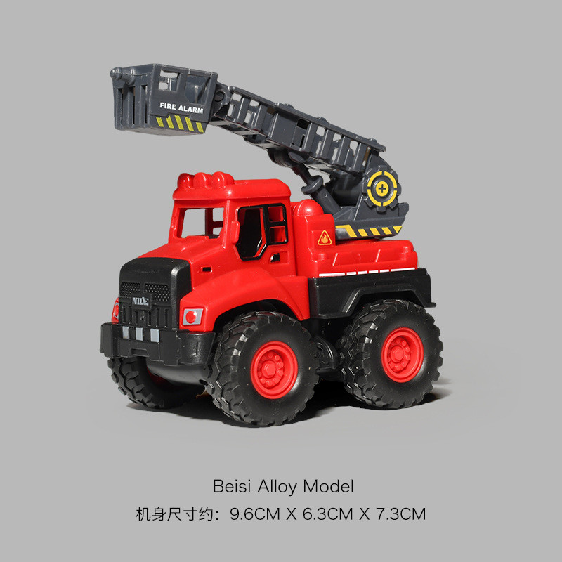 Quán Tính Mini Xe Mô Hình Quân Sự Radar Xe Thành Phố Cứu Hộ Xe Kỹ Thuật Máy Xúc Đổ Xe Tải Rác Xe Tải