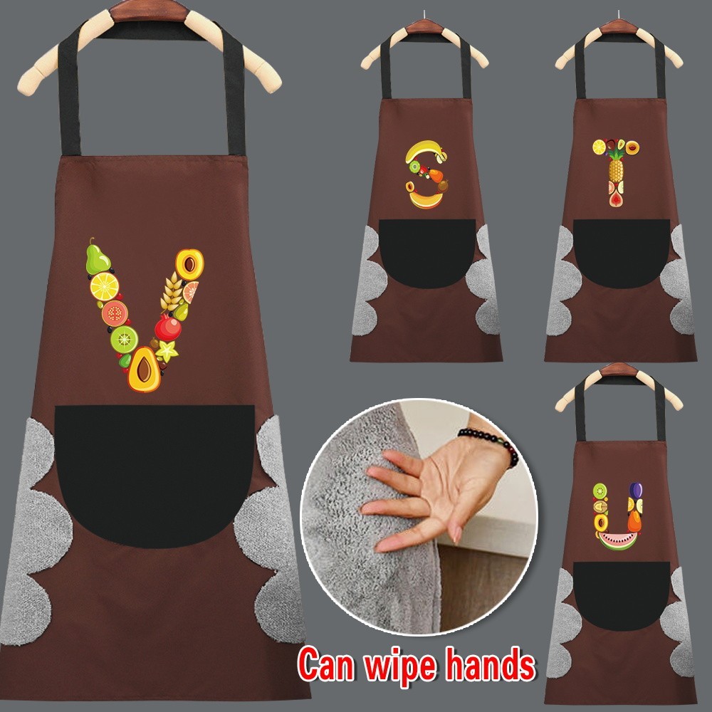 Waterproof Restaurant Uniform Apron With Pocket Neutral Hairdressing Apron Polyester Cleaning Kitche