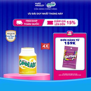  Combo 4 hũ kẹo Sing-gum Cool Air hương bạc hà - mật ong hũ 40 viên 