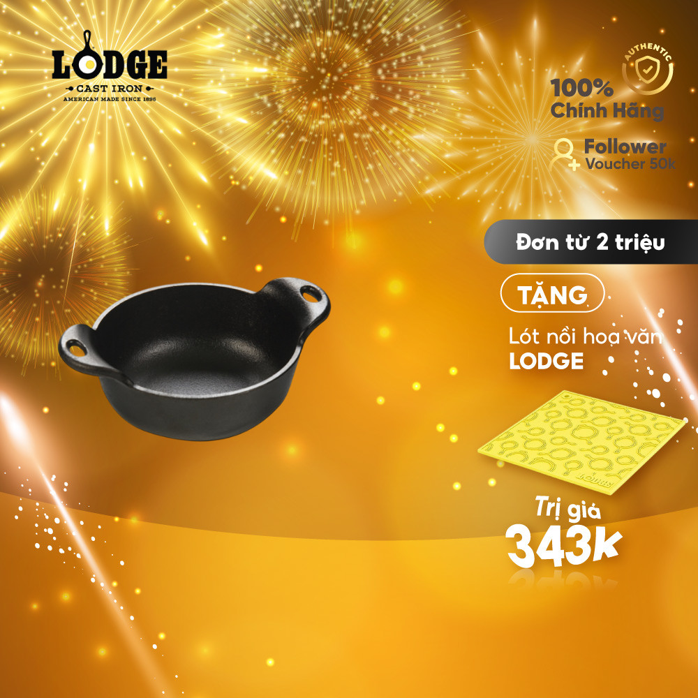 Lodge - Nồi gang để bàn - 0.35L