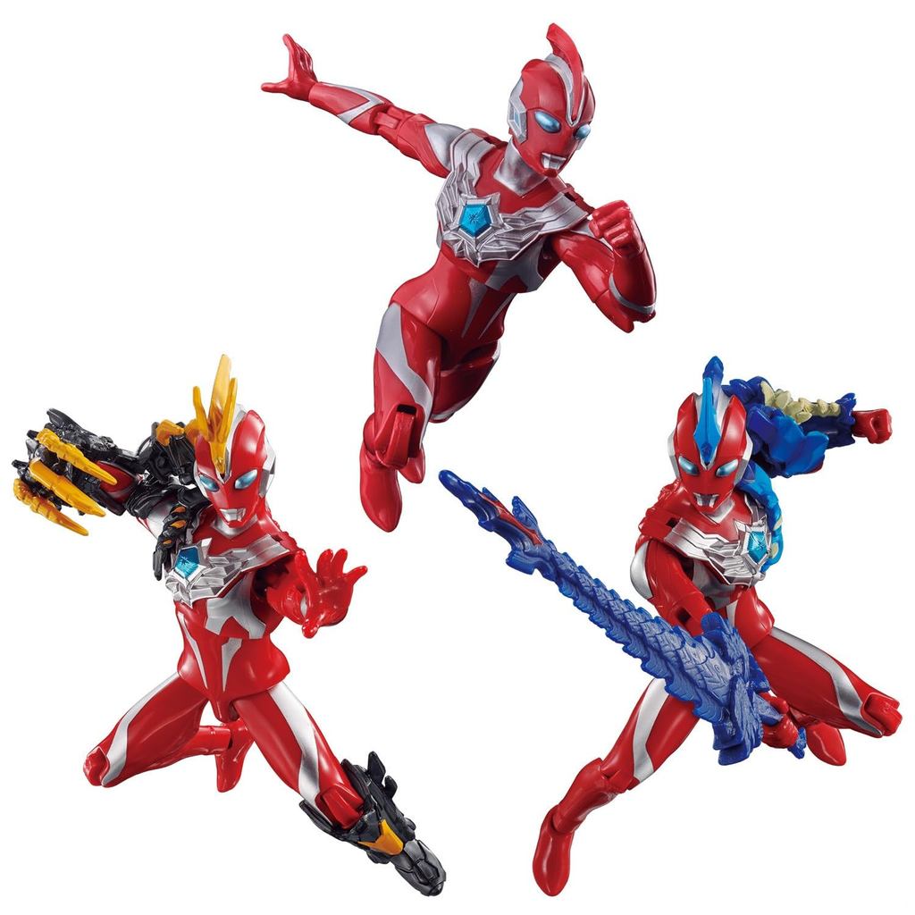 "BANDAI Ultra Action Figure Zovalas & Ultra Man Omega Effect Parts Set"
