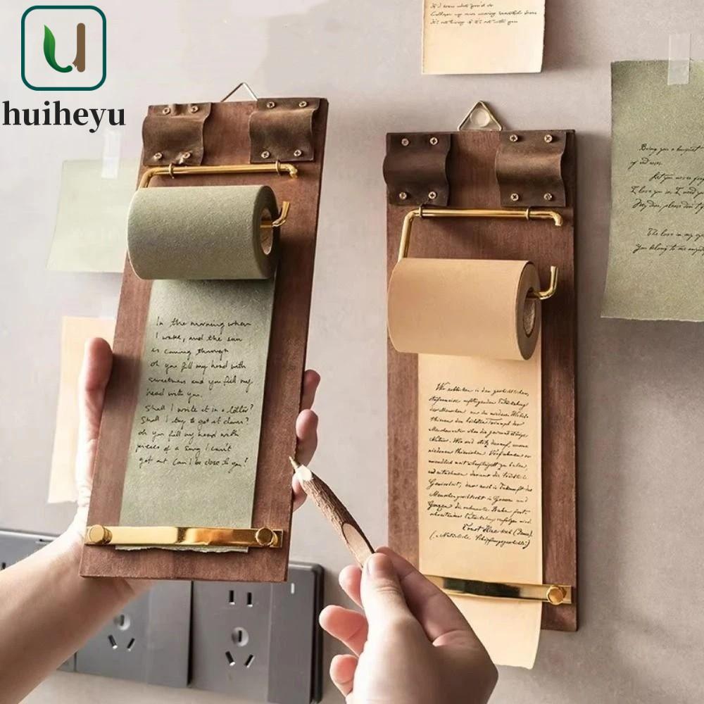 ZENITHEM Vintage Sticky Notes, Tear-Off Hang-Up Sticky Note Board, Message Pad Rolled Notes Có thể t