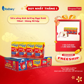  Sữa uống dinh dưỡng Oggi Gold 110ml - thùng 48 hộp - VitaDairy 