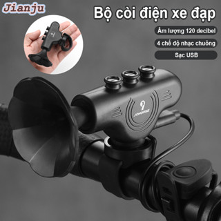Chuông Còi Xe Đạp Điện 120dB 4 Chế Độ Sạc USB Chống Nước - Gắn Ghi Đông Chắc Chắn Cho Xe Đạp Thể Thao