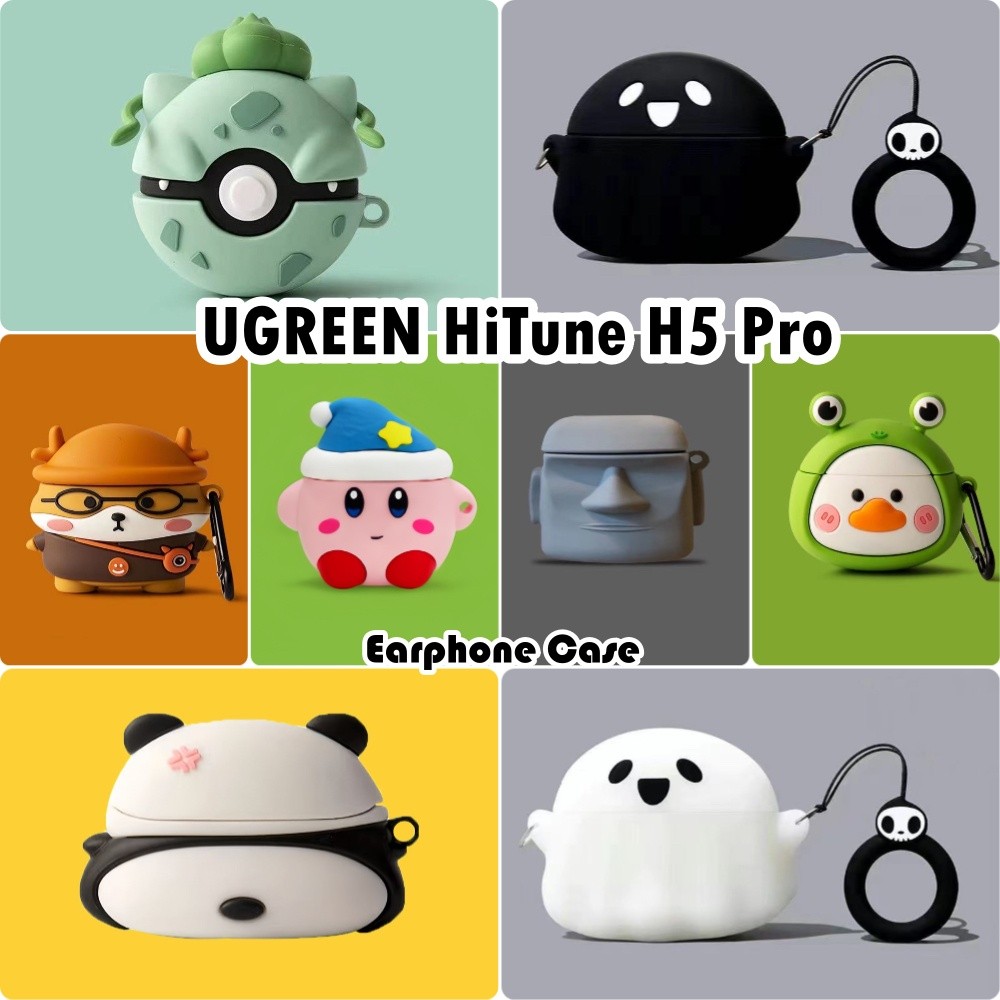 HÀNG CÓ SẴNDành Cho UGREEN HiTune H5 Pro Ốp Lưng Hoạt Hình Sáng Tạo Silicon Mềm Vỏ Tai Nghe