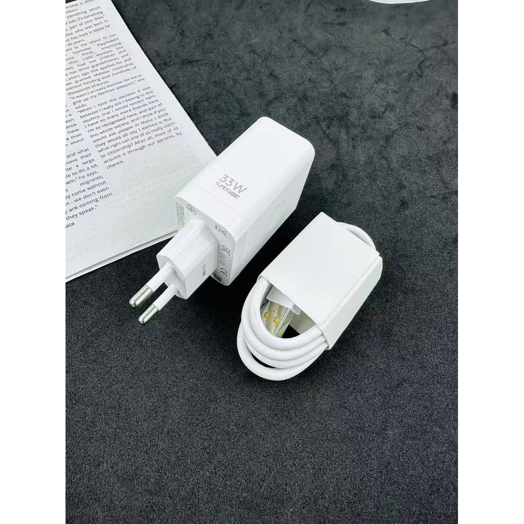 OPPO 33W SuperVOOC Chính Hãng Sạc Nhanh EU USB Sạc Cho OPPO K7x K9x K7 A80 A79 A78 A96 A97 A95 F29 F