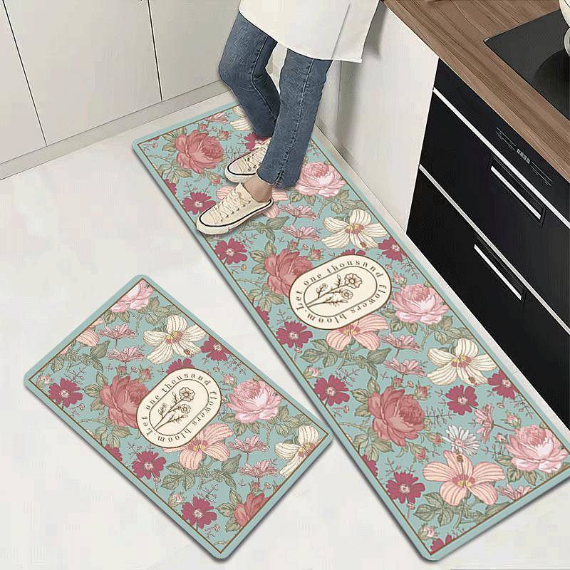 Kitchen Non-Slip Mat Washable Stain-Resistant Soft Floor Mat Kitchen Non-Slip Mat Washable Stain-Res