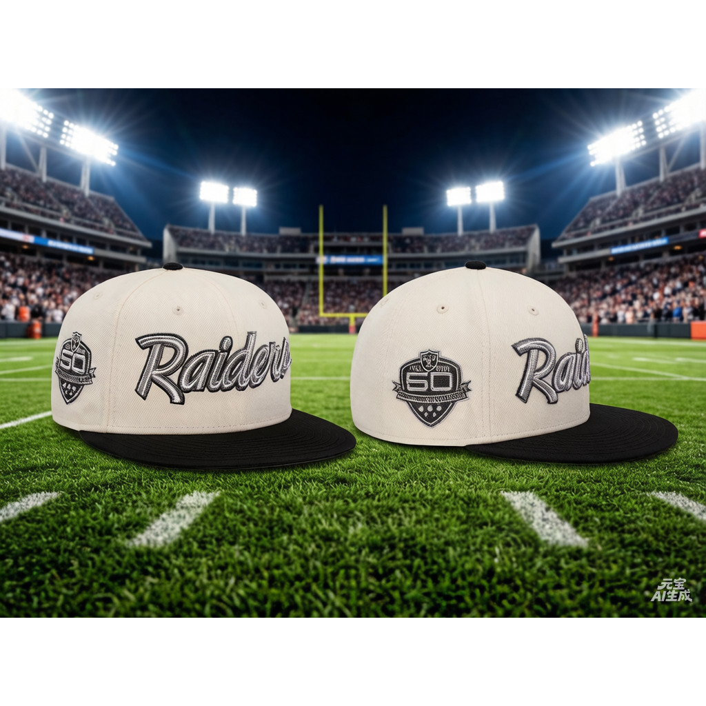 Bóng chày 9FIFTY Snapback Las Vegas Raiders Kỷ niệm 50 Năm - Satin Chrome