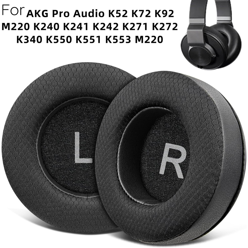 Miếng đệm tai nghe bằng vải lưới thay thế cho AKG Pro Audio K52 K72 K92 M220 K240 K241 K242 K271 K27