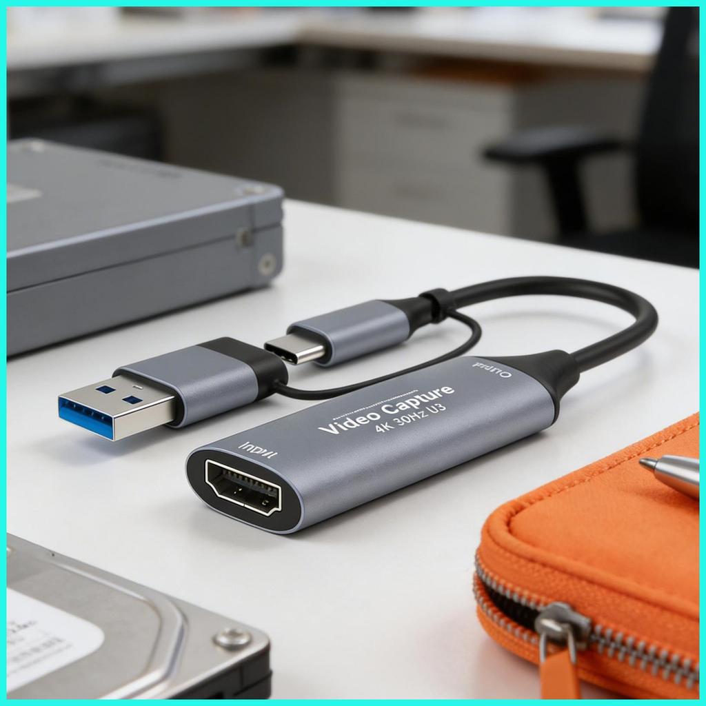 Thẻ Ghi Âm Thiết Bị Ghi Âm USB Live Stream Capture Card Cho Laptop Máy Ảnh Điện Thoại Trò Chơi Phát 