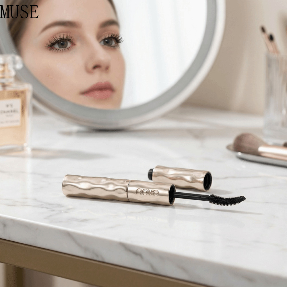MUSE Mascara hai đầu, Mascara kéo dài lâu không chứa cặn, Sản phẩm làm đẹp Chống thấm nước Tự nhiên 