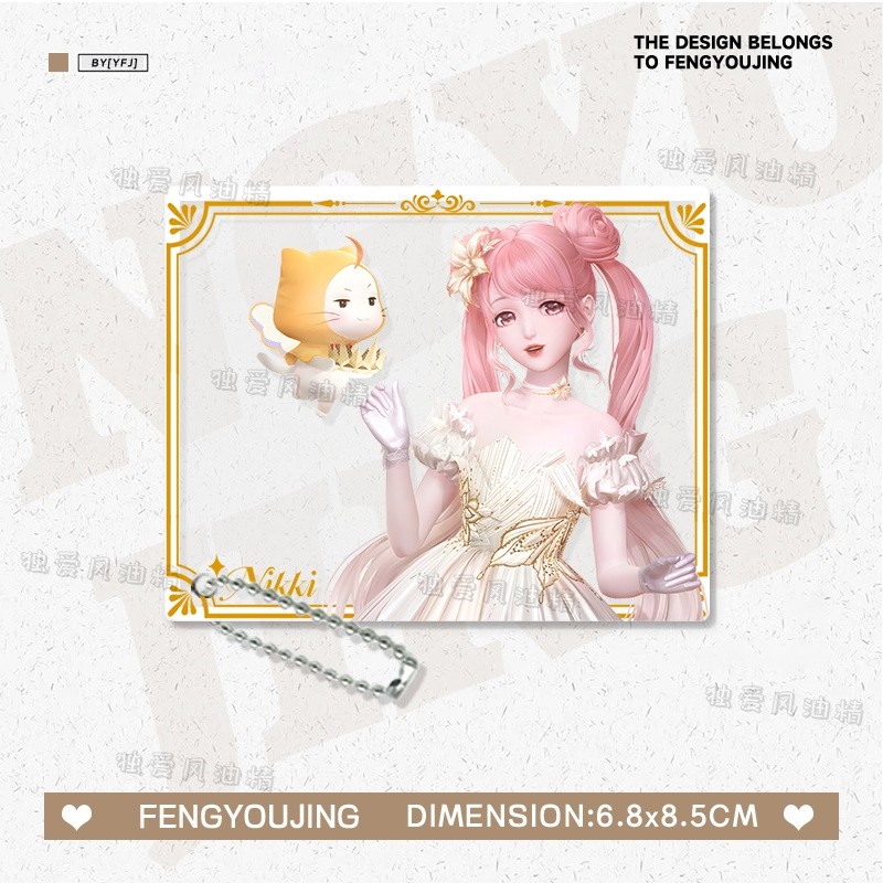 Shining Nikki / Nikki / Nikki Shining Ấm Hàng Hóa Trong Suốt Thẻ Thẻ Trò Chơi Photocard Đồ Trang Trí