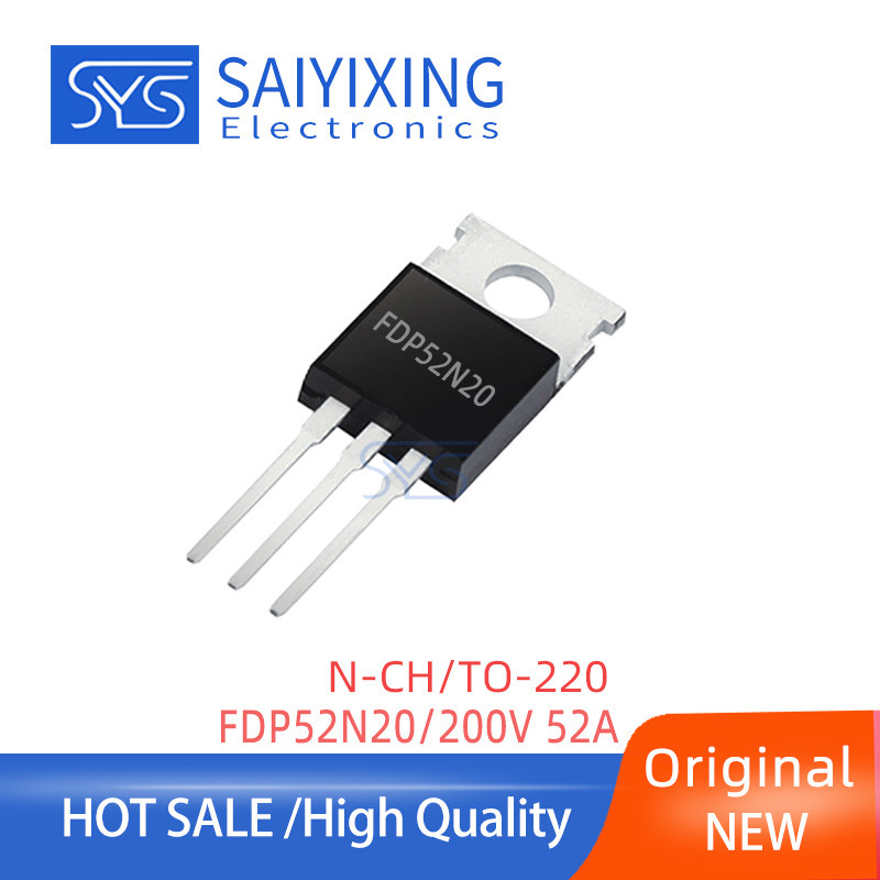 5 Chiếc Chính Hãng Mới FDP52N20 TO-220 MOSFET 200V 52A Transistor FDP 52N20